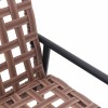 Kerti szék barna 110,5 x 79 x 75,5 cm polirattan