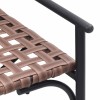 Kerti szék barna 110,5 x 79 x 75,5 cm polirattan