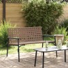 Kerti szék barna 110,5 x 79 x 75,5 cm polirattan
