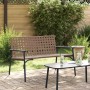 Kerti szék barna 110,5 x 79 x 75,5 cm polirattan
