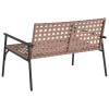 Kerti szék barna 110,5 x 79 x 75,5 cm polirattan
