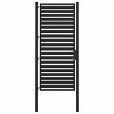 Fekete alumínium kerti kapu zárható 100x200 cm Fekete alumínium kerti kapu zárható 100x200 cm
