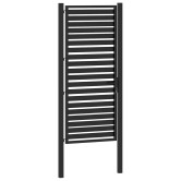 Fekete alumínium kerti kapu zárható 100x200 cm Fekete alumínium kerti kapu zárható 100x200 cm