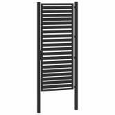 Fekete alumínium kerti kapu zárható 100x200 cm Fekete alumínium kerti kapu zárható 100x200 cm