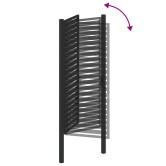 Fekete alumínium kerti kapu zárható 100x200 cm Fekete alumínium kerti kapu zárható 100x200 cm