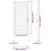 Fekete alumínium kerti kapu zárható 100x200 cm Fekete alumínium kerti kapu zárható 100x200 cm
