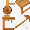 Napozó 2 pcs barna 202 x 53 x 89 cm tömör akácfa