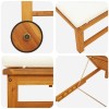 Napozó 2 pcs barna 202 x 53 x 89 cm tömör akácfa
