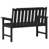Kerti pad fekete 120 x 59 x 88 cm hdpe