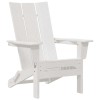 Összecsukható adirondack szék fehér 80,5 x 74,5 x 92 cm hdpe