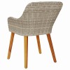 Kerti szék 2 pcs világosszürke 62.5 x 55 x 82 cm polirattan