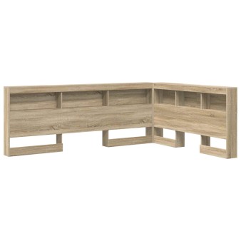 Tároló fejtámla polcokkal tárolóval sonoma tölgy 160 cm faanyag