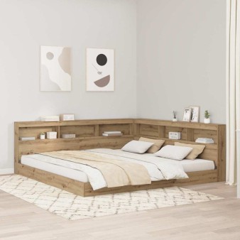 Tároló fejtámla polcokkal artisan tölgy 180 cm faanyag