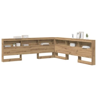 Tároló fejtámla polcokkal artisan tölgy 180 cm faanyag