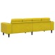 Kanapé szett sárga bársony