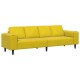 Kanapé szett sárga bársony