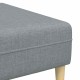 Kanapé szett 3 pcs világosszürke szövet Kanapé szett 3 pcs világosszürke szövet