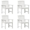 Kerti szék 4 pcs fehér 65.5 x 59 x 88 cm polietilén