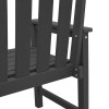 Kerti szék 4 pcs fekete 65.5 x 59 x 88 cm polietilén