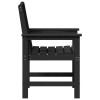 Kerti szék 6 pcs fekete 65.5 x 59 x 88 cm polietilén
