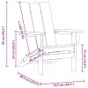 Kerti szék 2 pcs fehér 80.5 x 74.5 x 92 cm polietilén