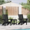 Kerti szék 2 pcs fekete 80.5 x 74.5 x 92 cm polietilén