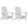 Kerti szék 2 pcs fehér 82 x 74 x 92 cm polietilén