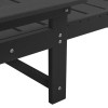 Napozó 2 pcs fekete 195,5 x 53 x 98,5 cm polietilén