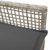 Kerti szék 2 pcs világosszürke 55 x 53 x 85 cm polirattan