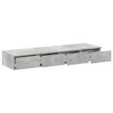 Ágyfiókok fiókkal beton szürke 120 x 36,5 x 16,5 cm faanyag