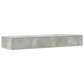Ágyfiókok fiókkal beton szürke 120 x 36,5 x 16,5 cm faanyag