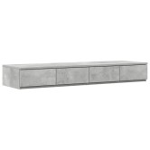 Ágyfiókok fiókkal beton szürke 120 x 36,5 x 16,5 cm faanyag