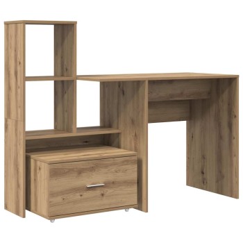 Asztal fiókkal artisan tölgy 131,5 x 50 x 106,5 cm faanyag