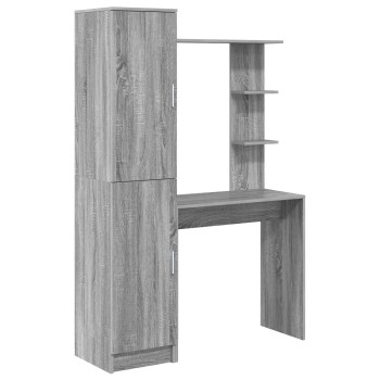Asztal 2 pcs szürke sonoma