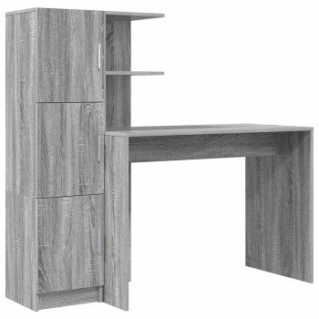 Asztal 2 pcs szürke sonoma