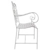 Kerti pad antik fehér 104 x 54 x 93 cm acél