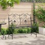 Kerti pad fekete 104 x 54 x 93 cm acél