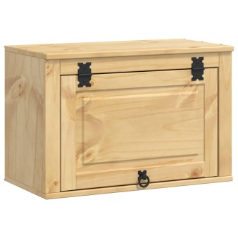 Cabinet tárolóval ski mézes barna 60 x 32 x 40 cm tömör fenyőfa