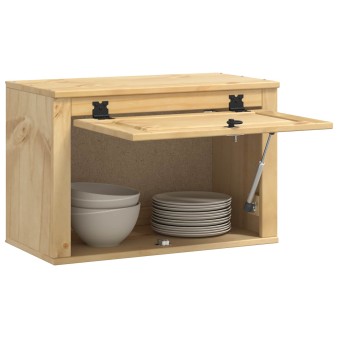 Cabinet tárolóval ski mézes barna 60 x 32 x 40 cm tömör fenyőfa