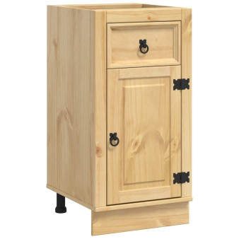 Cabinet fiókkal ski mézes barna 40 x 46 x 81,5 cm tömör fenyőfa