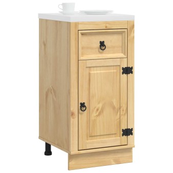 Cabinet fiókkal ski mézes barna 40 x 46 x 81,5 cm tömör fenyőfa
