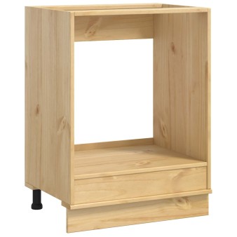 Cabinet tárolóval ski mézes barna 60 x 46 x 81 cm tömör fenyőfa