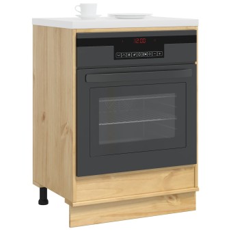 Cabinet tárolóval ski mézes barna 60 x 46 x 81 cm tömör fenyőfa