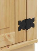 Cabinet ajtóval ski mézes barna 66 x 58 x 207 cm tömör fenyőfa