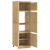 Cabinet ajtóval ski mézes barna 66 x 58 x 207 cm tömör fenyőfa