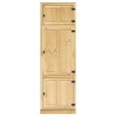 Cabinet ajtóval ski mézes barna 66 x 58 x 207 cm tömör fenyőfa