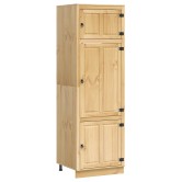 Cabinet ajtóval ski mézes barna 66 x 58 x 207 cm tömör fenyőfa