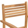Szék 4 pcs barna 56 x 55 x 90.5 cm tömör teakfa