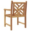 Kerti szék 2 pcs 60 x 58 x 90 cm tömör teakfa