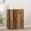 Irodai szekrény ajtóval fekete tölgy 70 x 32 x 77.5 cm faanyag